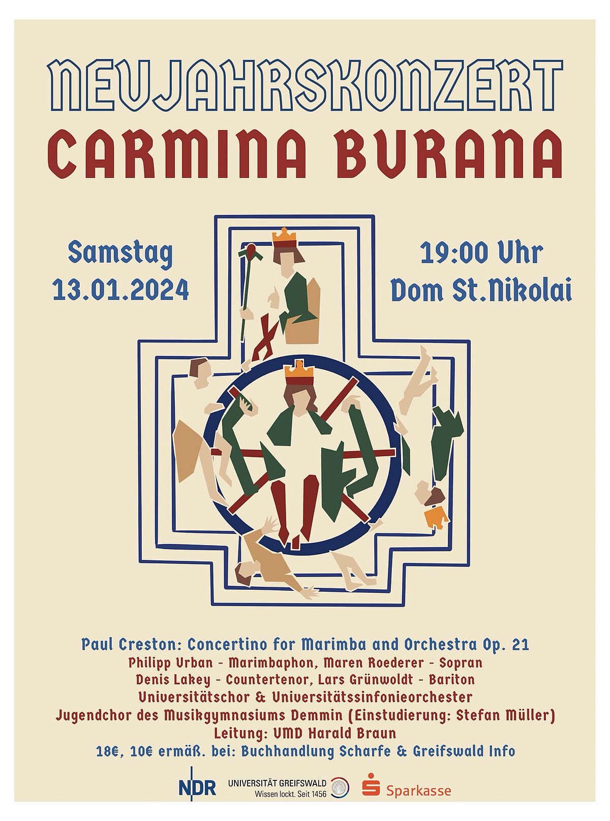 Plakat Neujahrskonzert Carmina